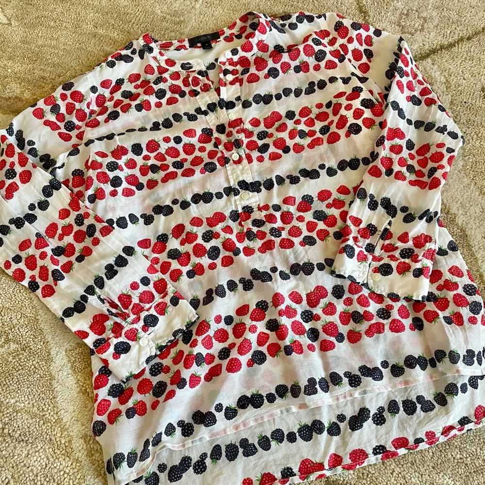 🫐🍓 J.Crew Berry Blouse 🍓🫐
